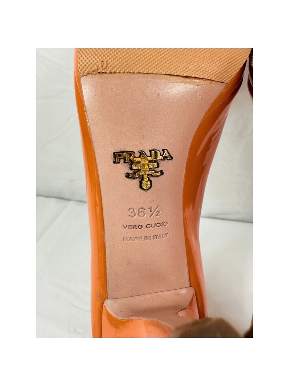 PRADA Pumps Heel Leather vintage Y2K - Picture 9 of 15